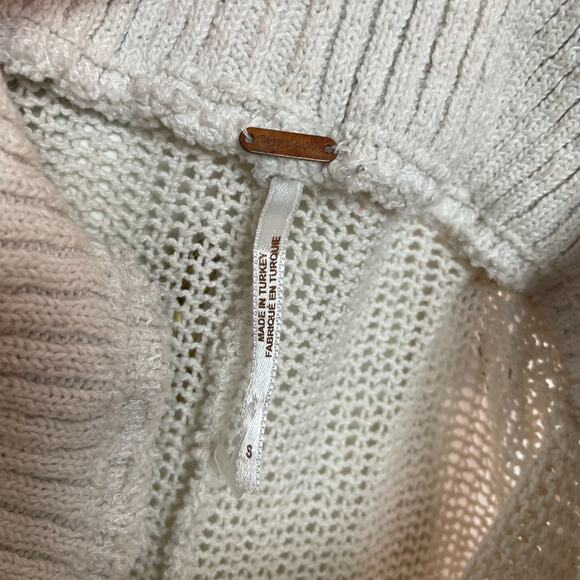 Free People Boho Coastal Minimalist Quiet Luxury Open Knit Lounge Pants Sz S - Picture 4 of 4